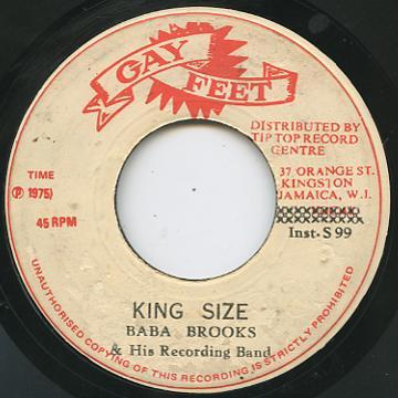 The Baba Brooks Band, The Saints  - Brown Eyes / King Size