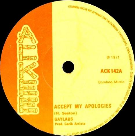 The Gaylads - Accept My Apologies