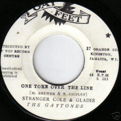 The Gaytones, Stranger & Gladdy - One Toke Over The Line