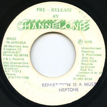 The Heptones - Repartition Is A Must