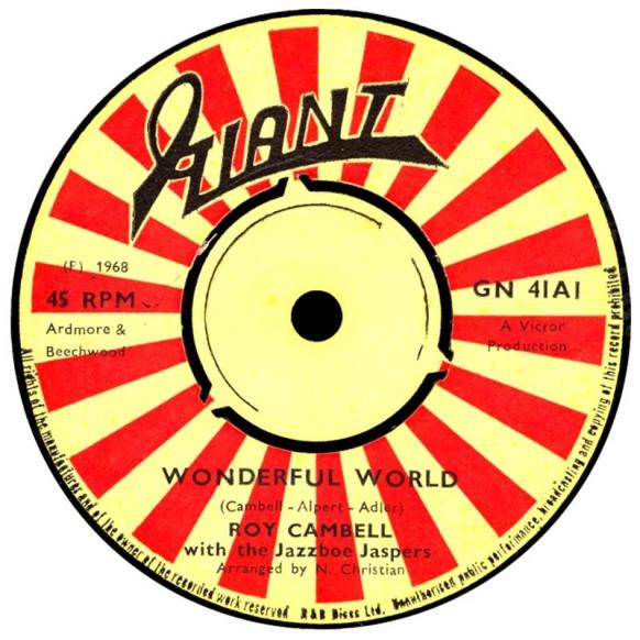 The Jazzboe Jaspers, Roy Cambell - Wonderful World / Another Saturday Night