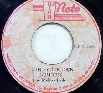 The Mellow Lads - Mind Your Own Business