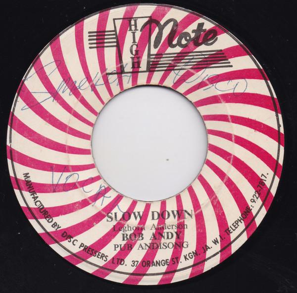 The Revolutionaries, Bob Andy - Slow Down / Slow Dub