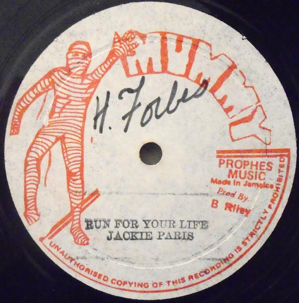 The Techniques, Jackie Paris (2) - Run For Your Life / Love Is A Gamble