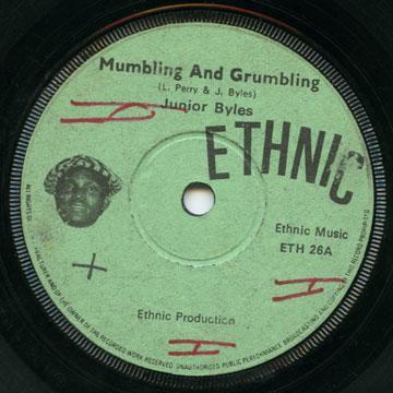 The Upsetters, Junior Byles - Mumbling And Grumbling / King Size Mumble