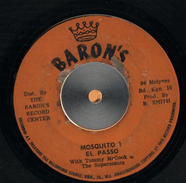 Tommy McCook & The Supersonics, El Passo (3) - Out The Light, Baby / Mosquito 1