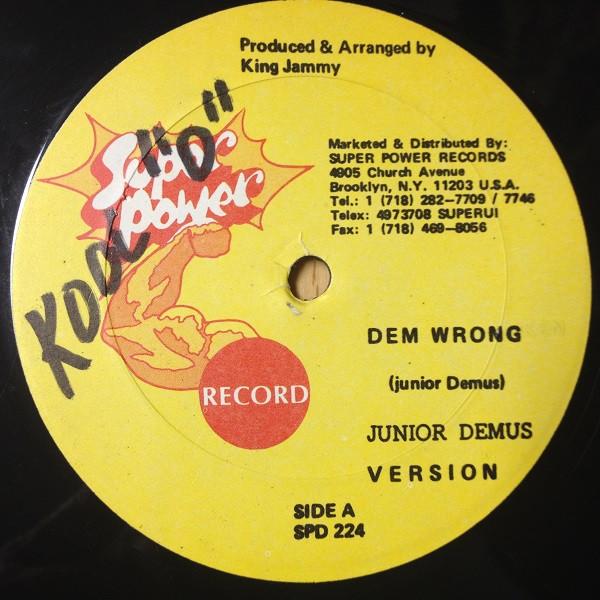 Tony Tuff, Junior Demus - Dem Wrong / Piece Of The Action