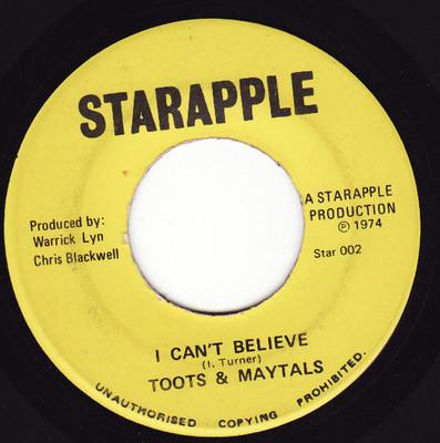 Toots & The Maytals, Internationals (3) - I Can't Believe / 5446 Version