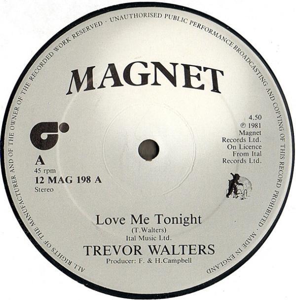 Trevor Walters, Ital Full Star - Love Me Tonight / Dub Me Tonight