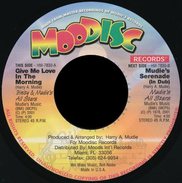 Trinity (4), Mudies All Stars - Give Me Love In The Morning
