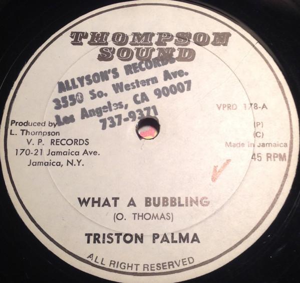 Tristan Palmer - What A Bubbling / Dance Dance