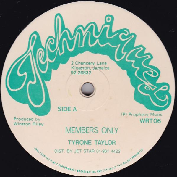 Tyrone Taylor, Vic Taylor - Members Only / Let Me Rock You Tonight