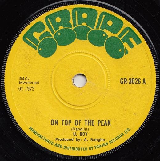 U-Roy, The Typhoon All Stars - On Top Of The Peak / Rack-A-Tack (Version)
